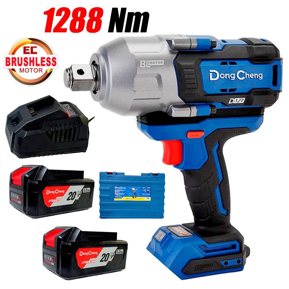 Llave de Impacto Industrial Inalambrica 3/4" Dongcheng DCPB1288FK 20V 1288Nm Brushless